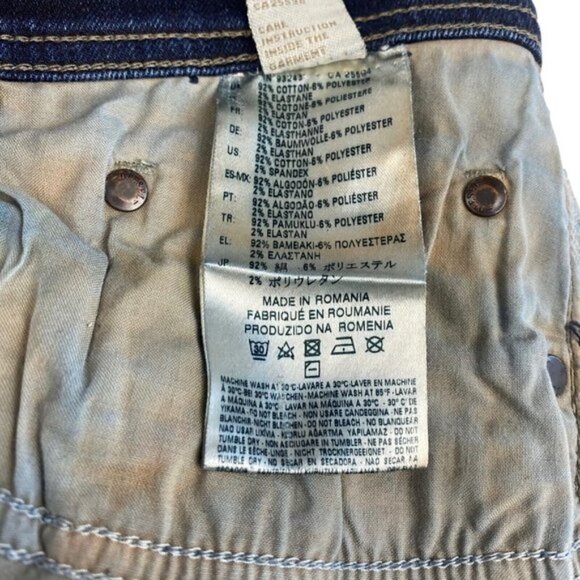 Diesel Tepphar Slim Carrot Wash 0852G Stretch Logo Patch Rear Studs US 33 X 32 - Picture 14 of 16